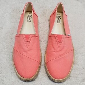 Tom Coral Slip On Sneaker Shoes Women 9 Heritage Boho Classic Casual Beachy